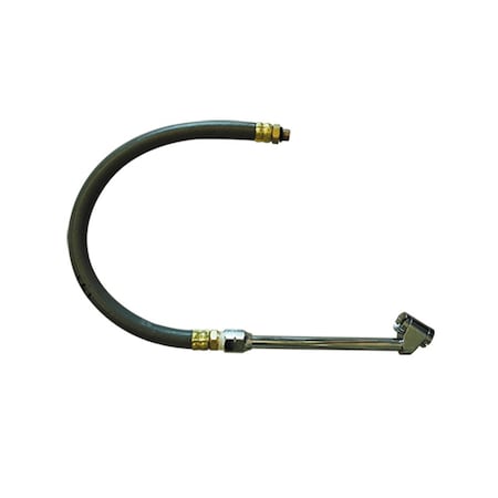 Interstate Pneumatics Dual Foot 6 Inch long Tire Inflator Chuck for Truck with 12 Inch Whipend TW137